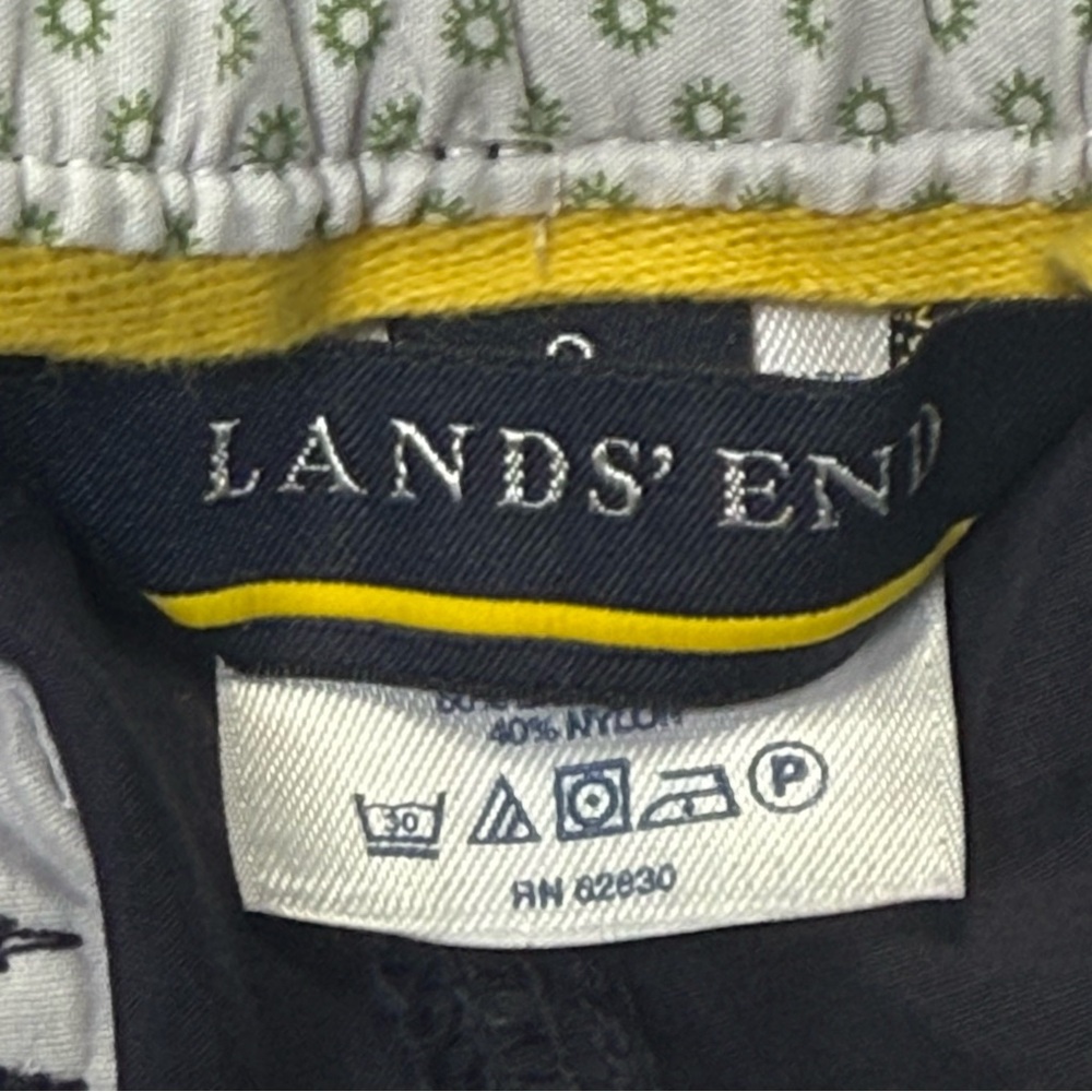 LANDS END‎ Convertible Hiking Pants Women 8 Navy Secure Pockts Outdoor Trailwalk - Picture 3 of 17
